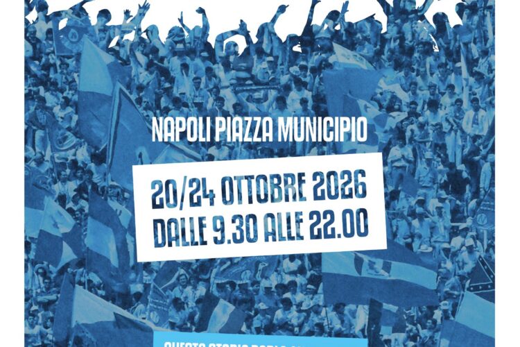 Locandina Napoletano Vero Fan Zone, Piazza Municipio, 20-24 ottobre 2026