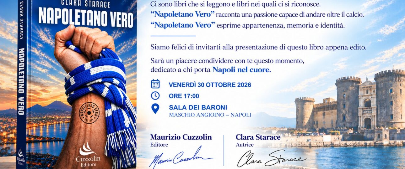 Invito alla presentazione di Napoletano Vero, 30 ottobre 2026, Sala dei Baroni, Maschio Angioino